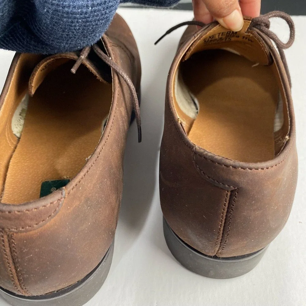 Bass Genuine Bucs Men's Size 11 W Brown Suede and Leather‎ Lace-Up Shoes